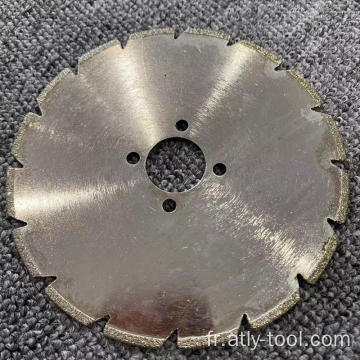 Disque circulaire de diamant électroplaté